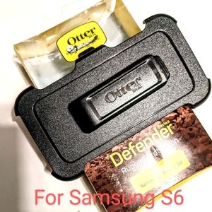 OtterBox Defender Belt Clip Case Holster for a Samsung S6 Phone Black